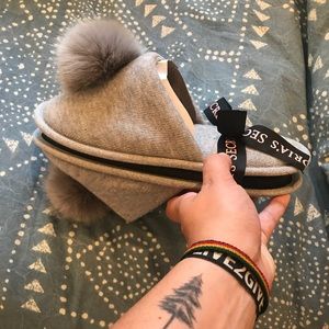 New Gray Victoria's Secret Slippers